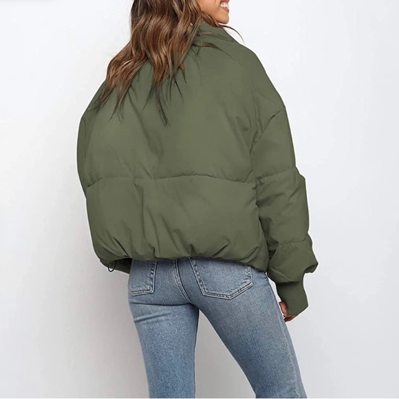 ZROZYL Sage Green Small Women's Winter Puffer - Picture 2 of 8